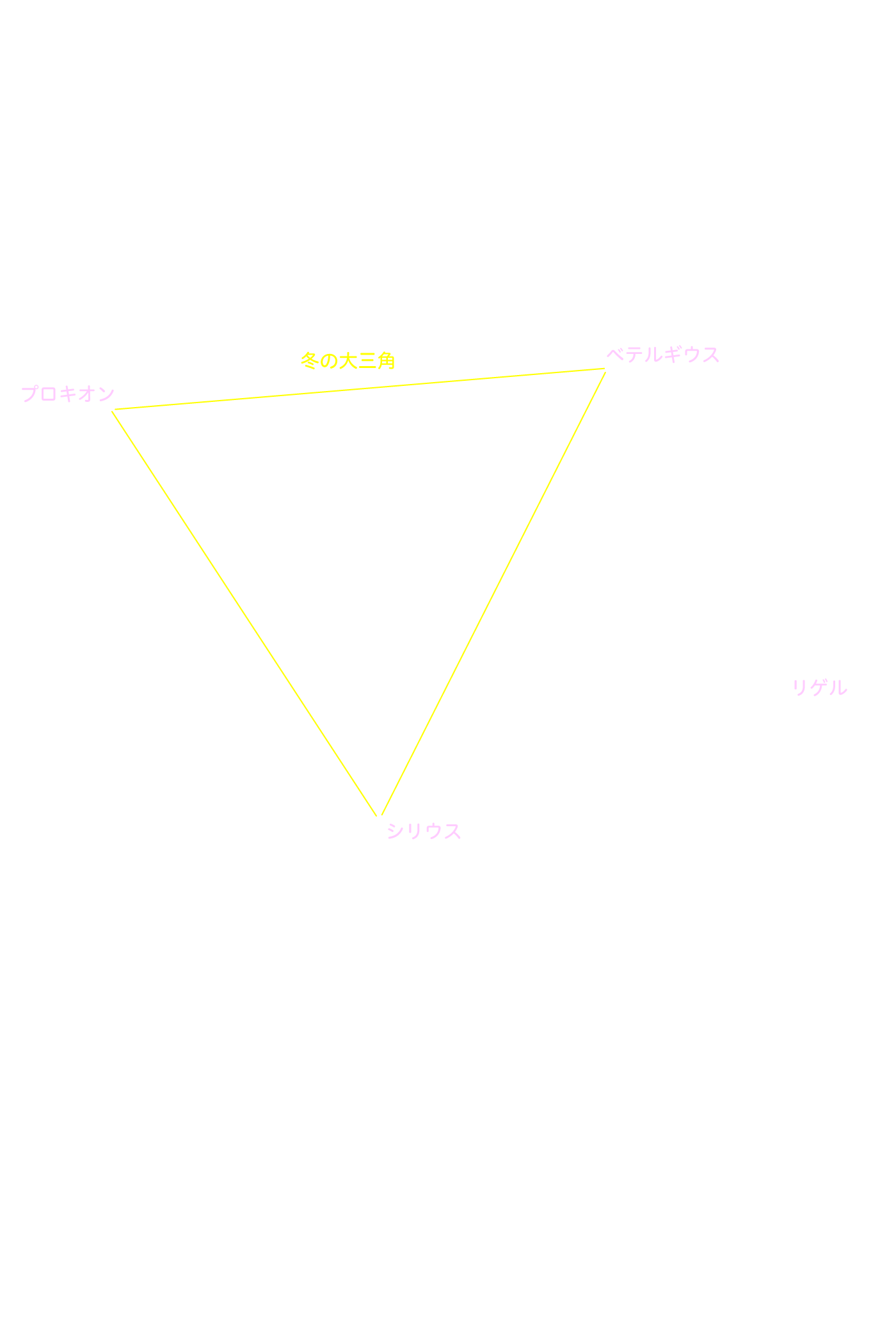 冬の大三角 星名