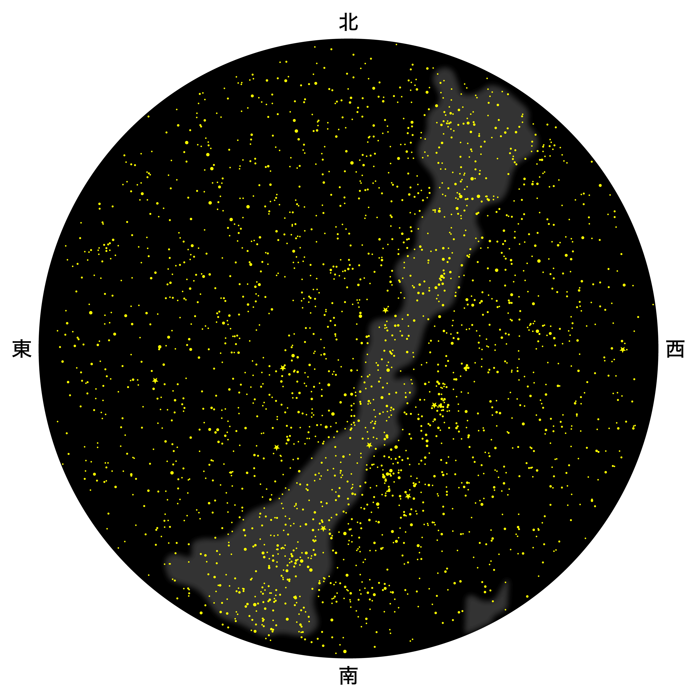 2月の天体図｜全天