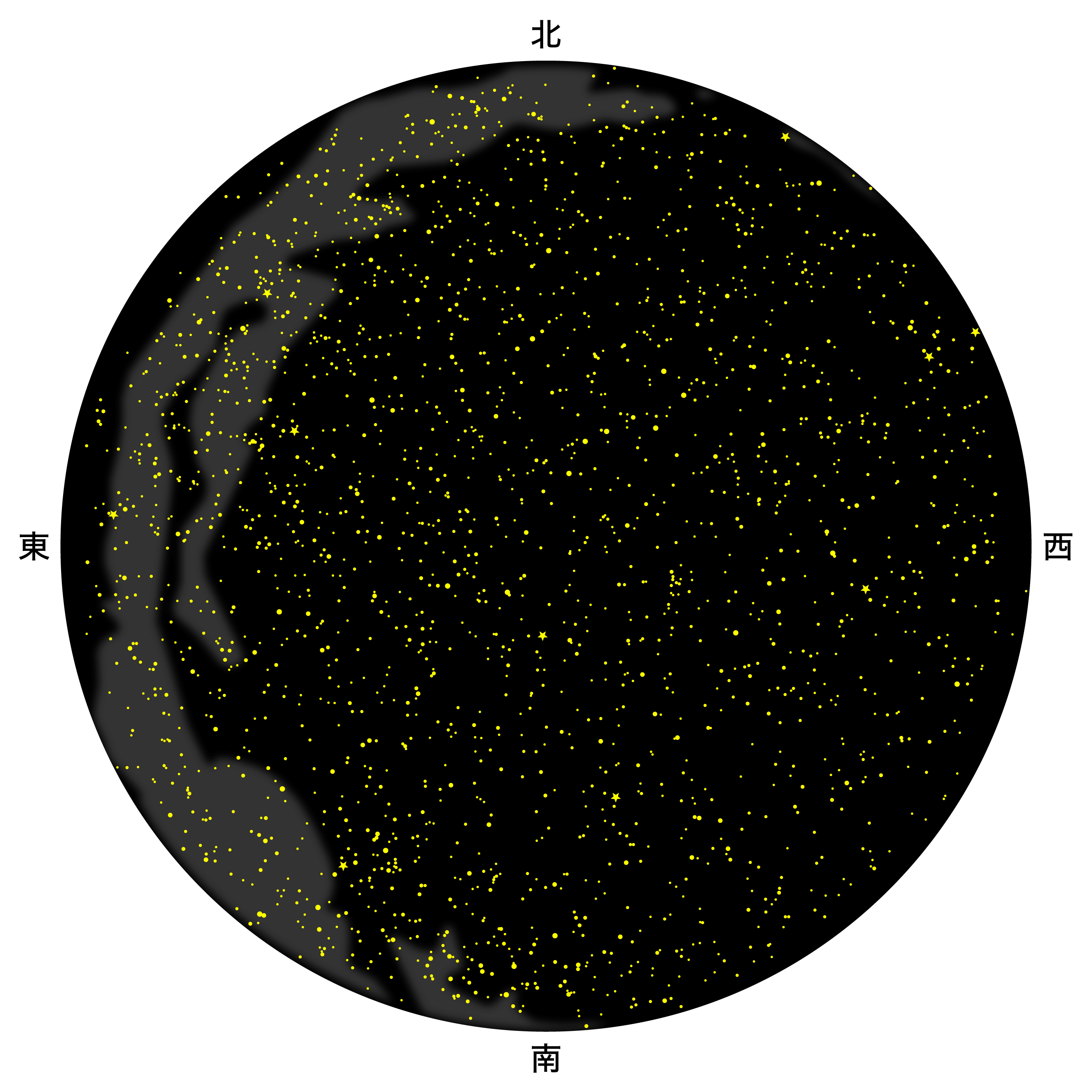 6月の天体図｜全天