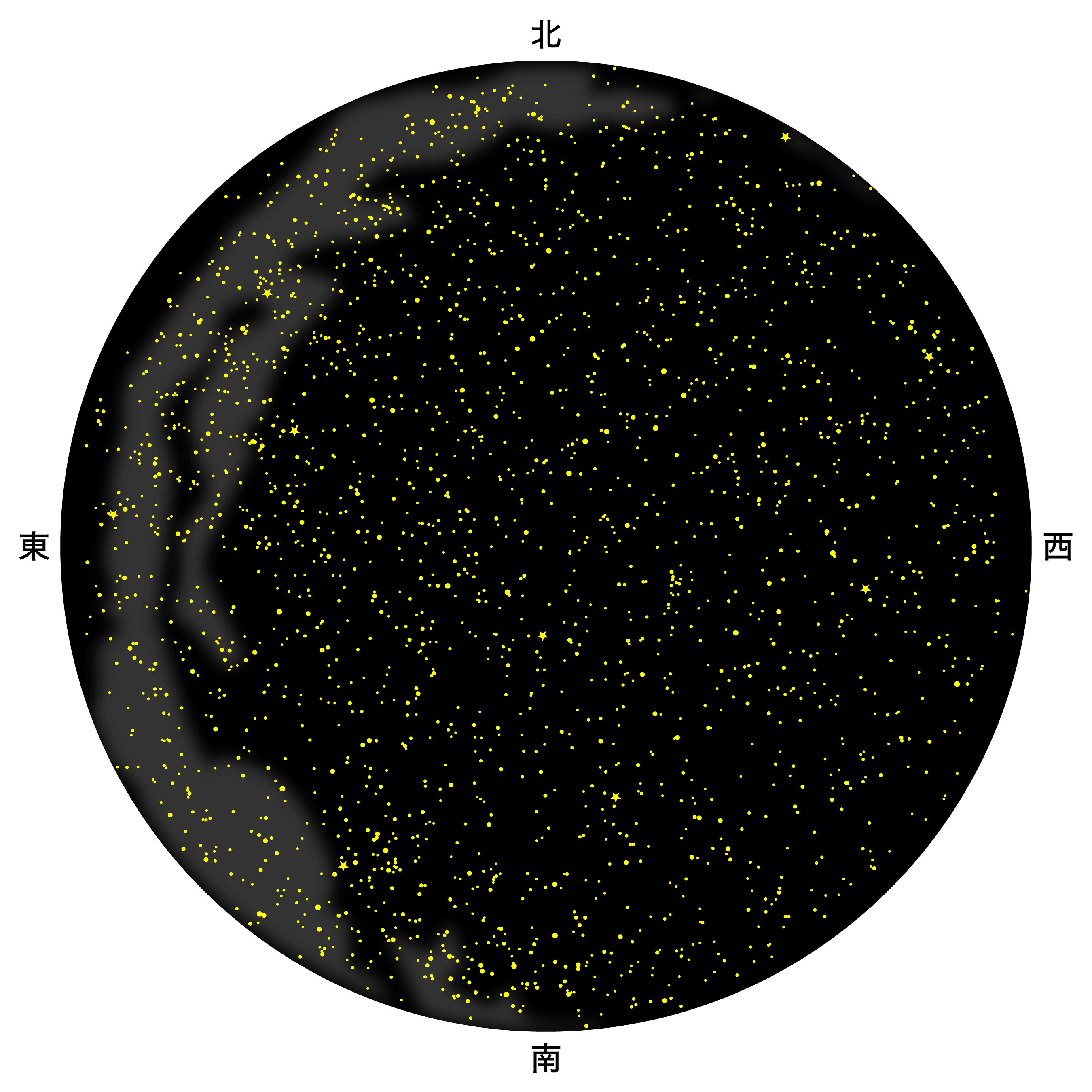６月の天体図｜全天