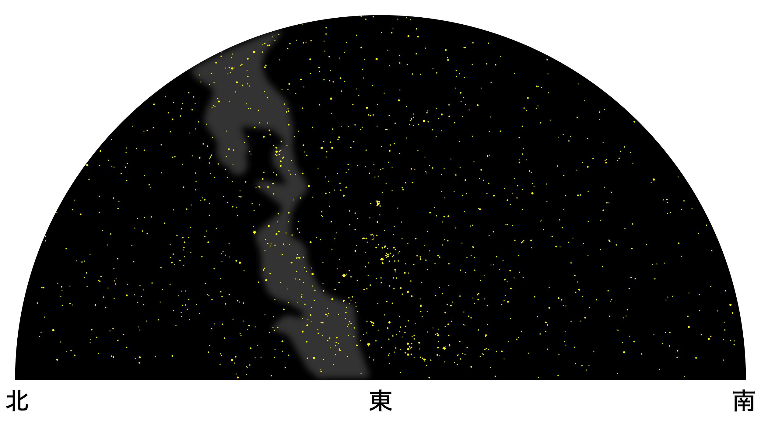 11月の天体図｜東の空