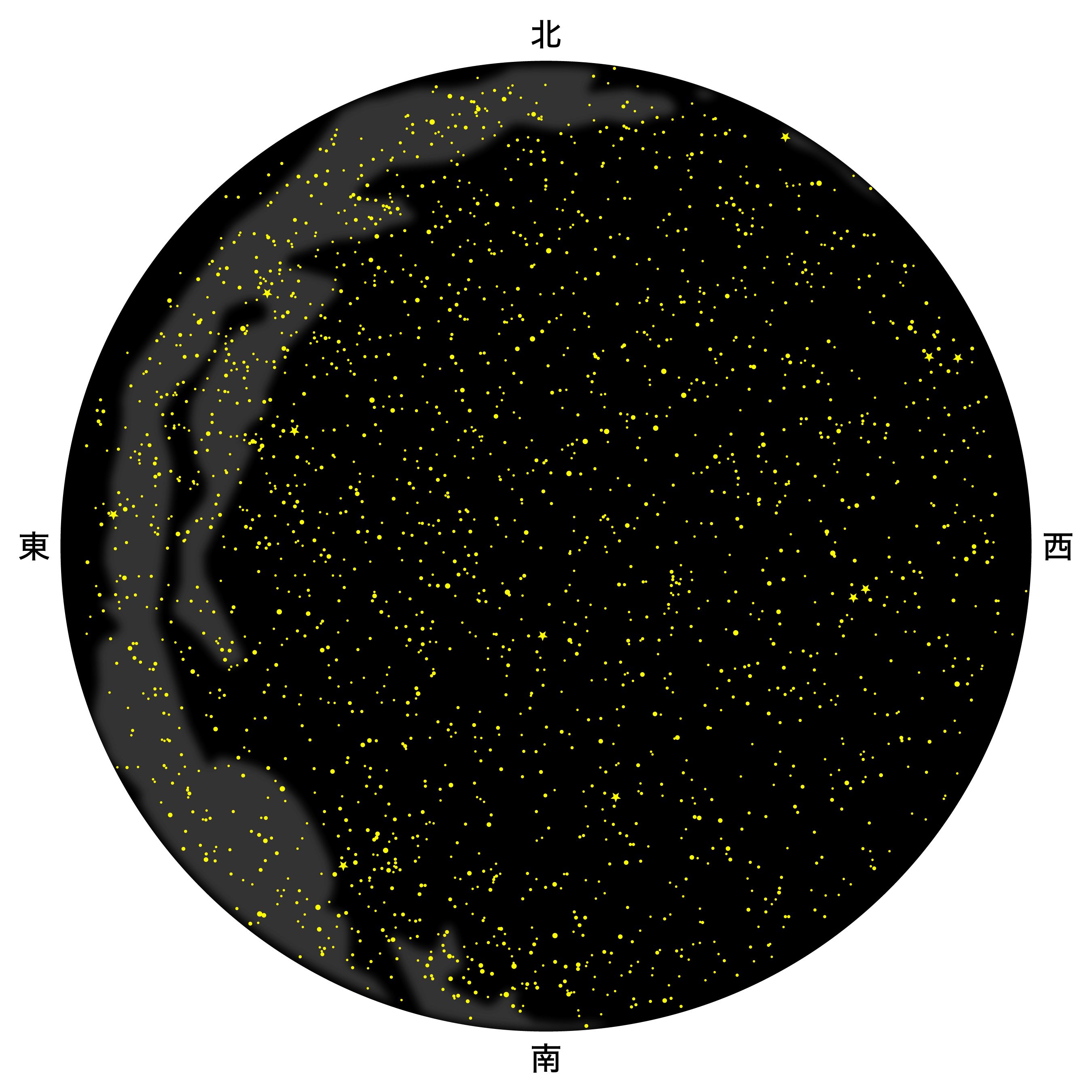 ６月の天体図｜全天
