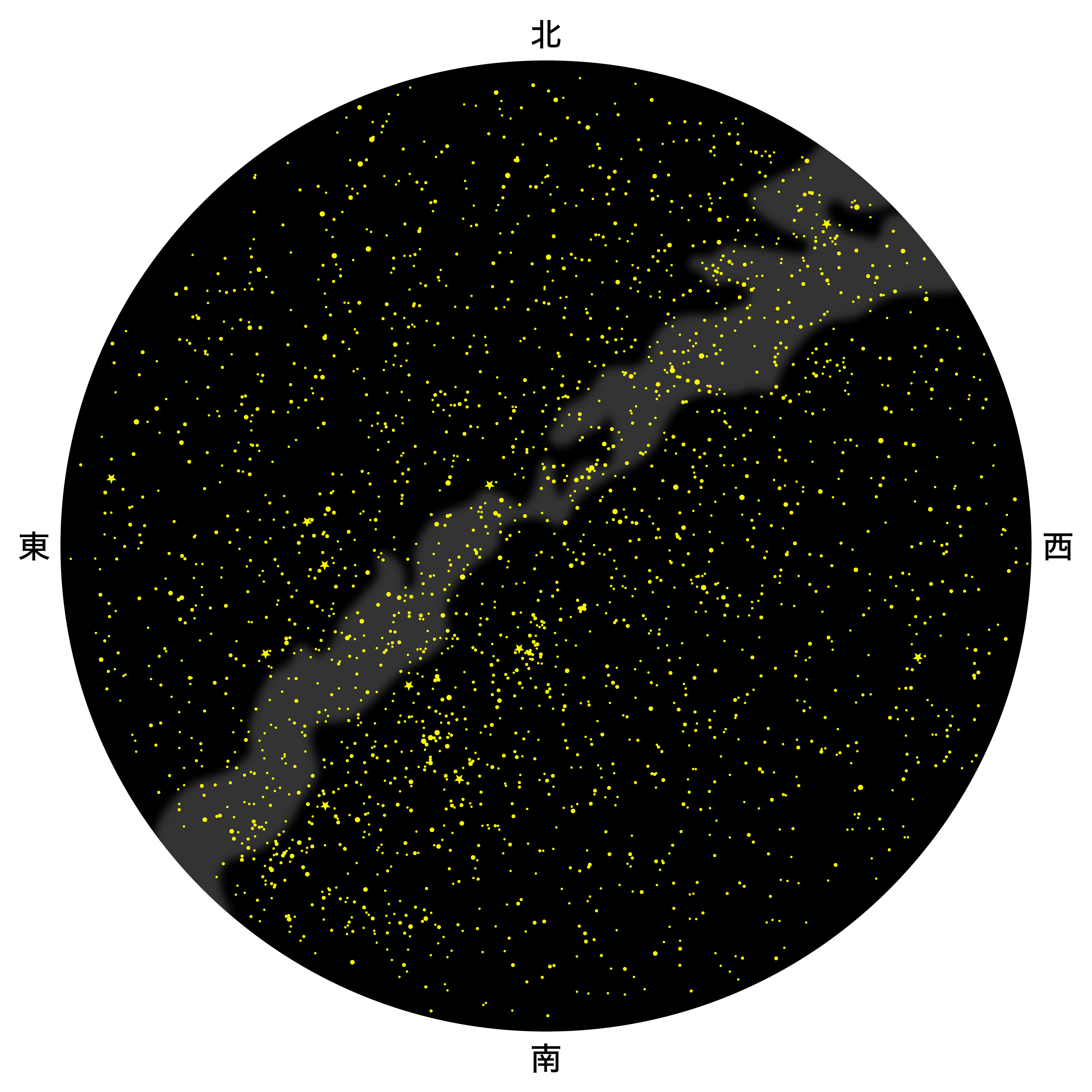 12月の天体図｜全天