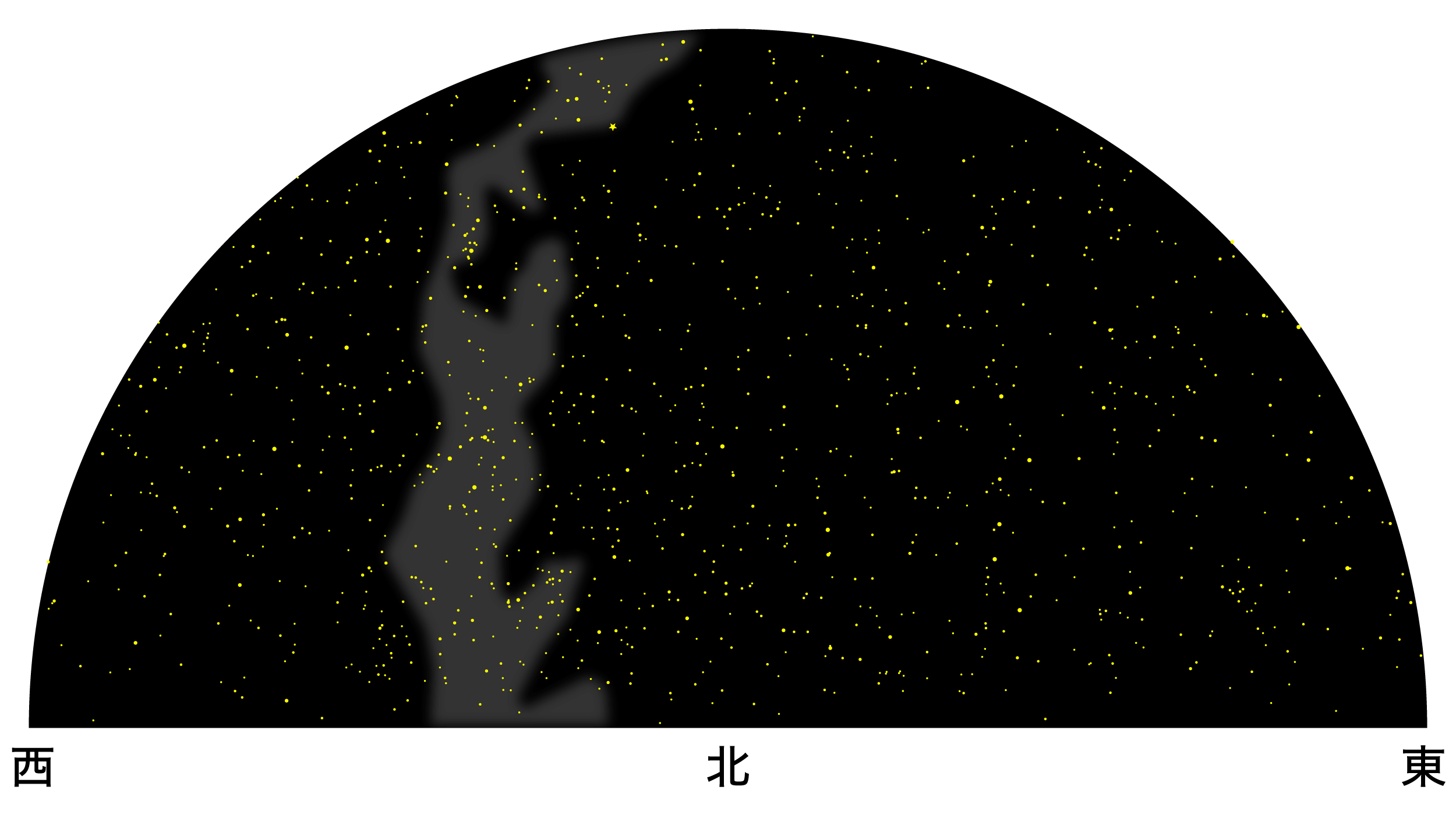 2月の天体図｜北天
