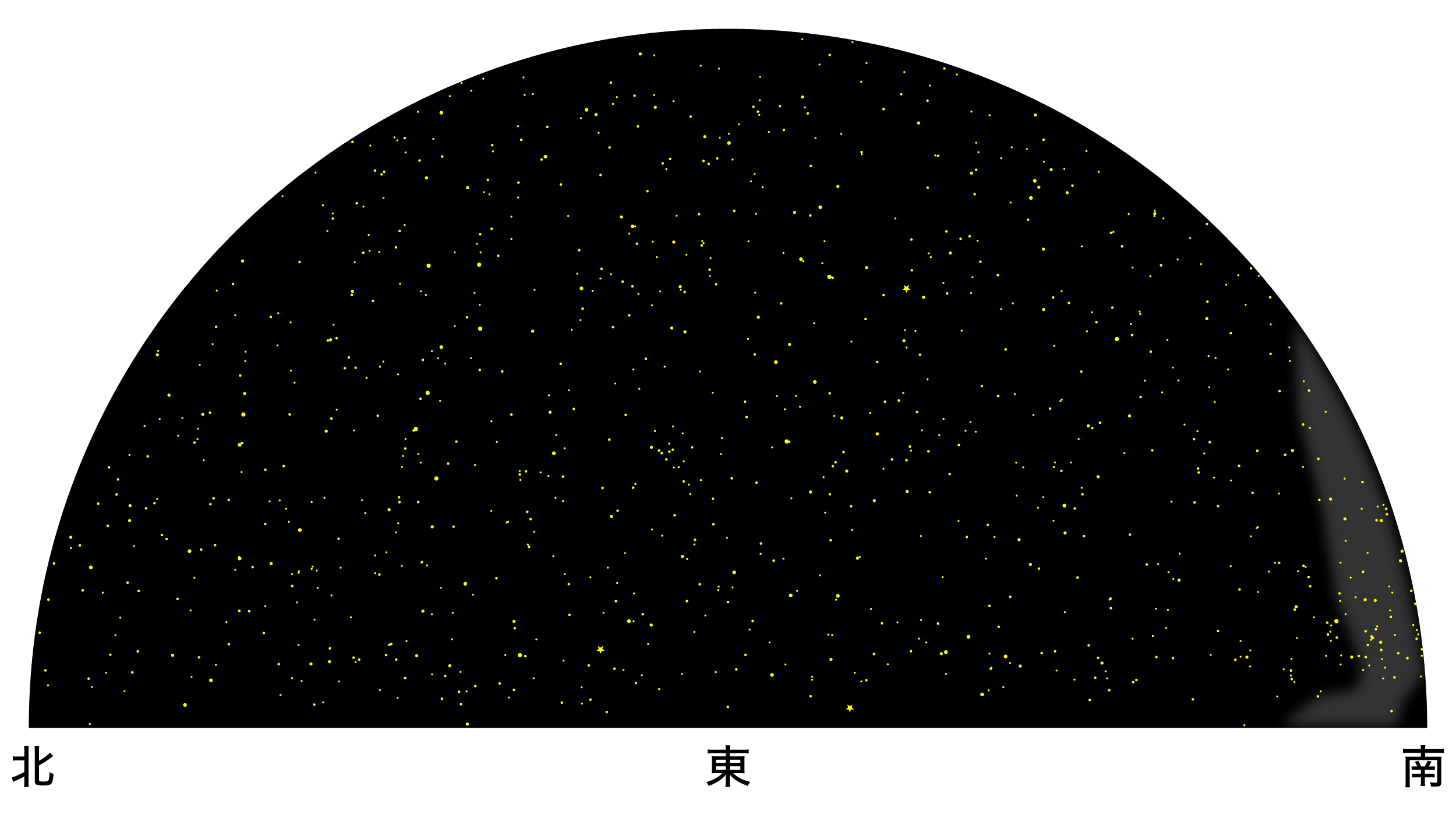 3月の天体図｜東の空