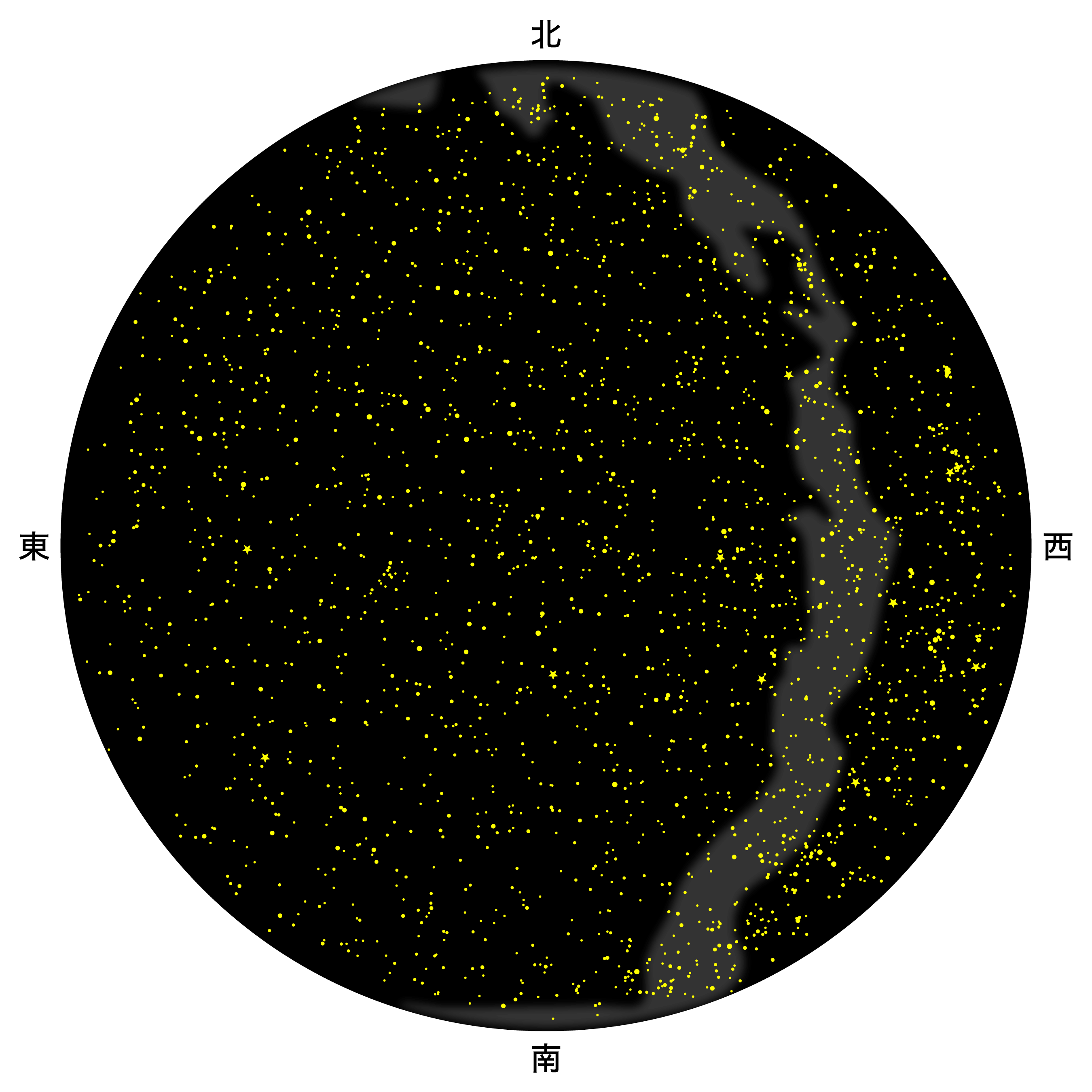4月の天体図｜全天