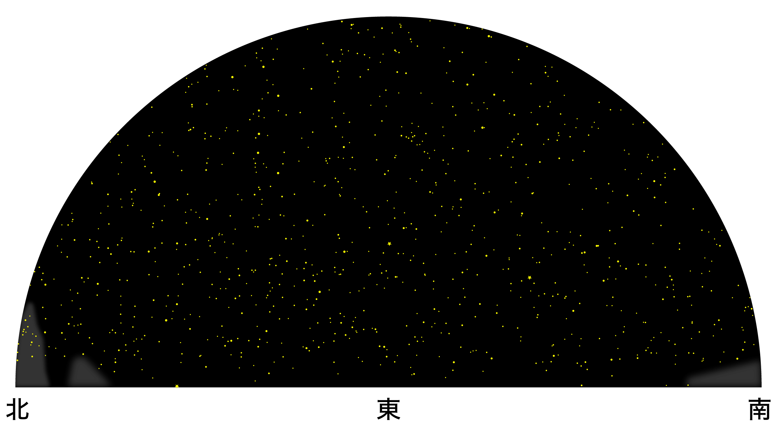 4月の天体図｜東の空