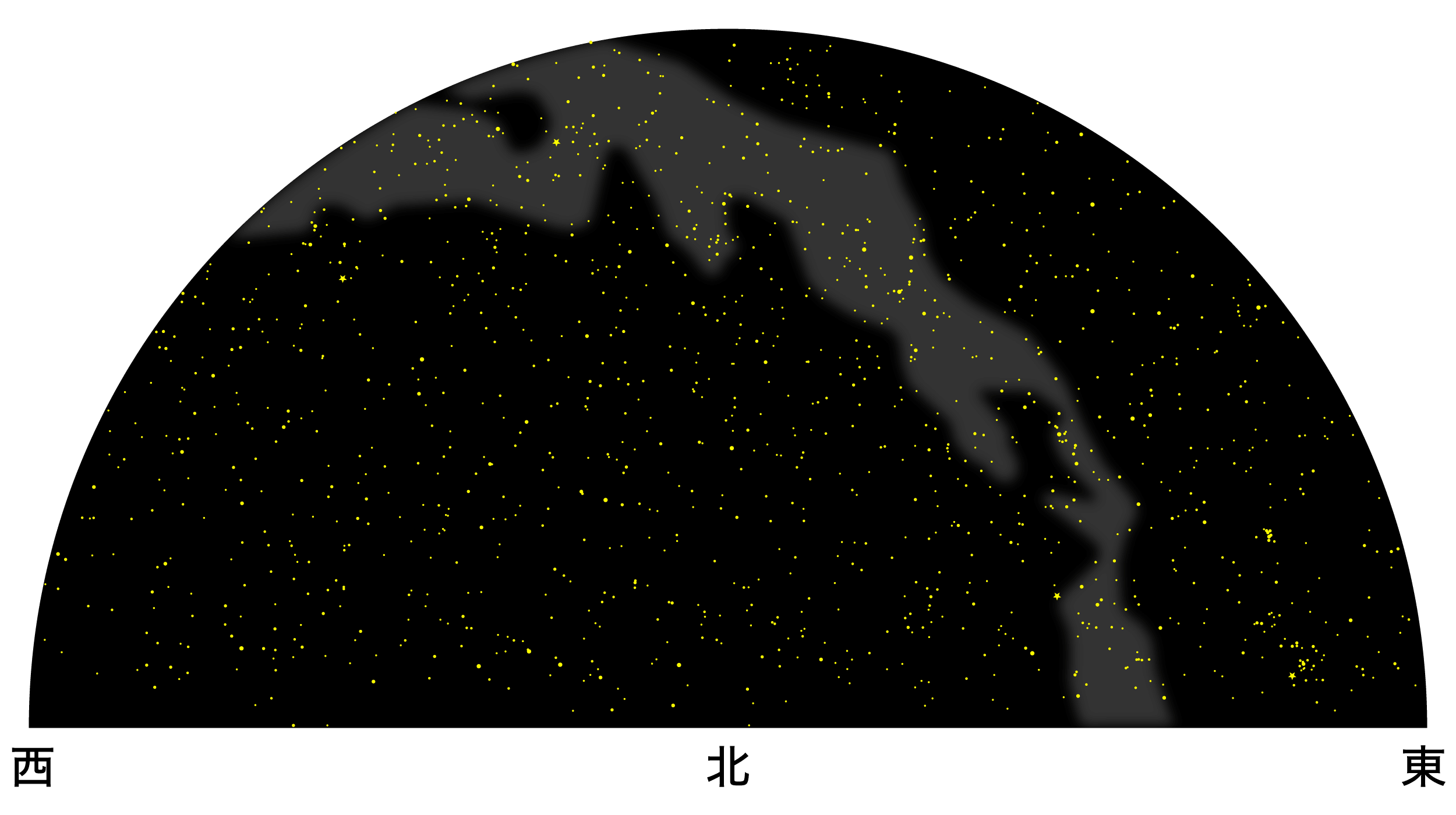 10月の天体図｜北天