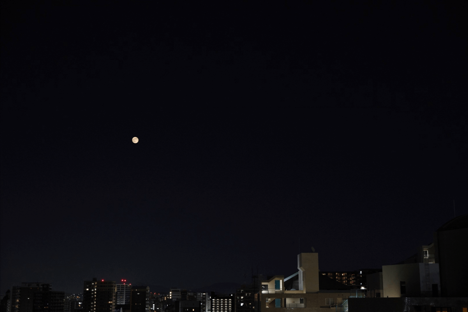 昇る太陽・満月