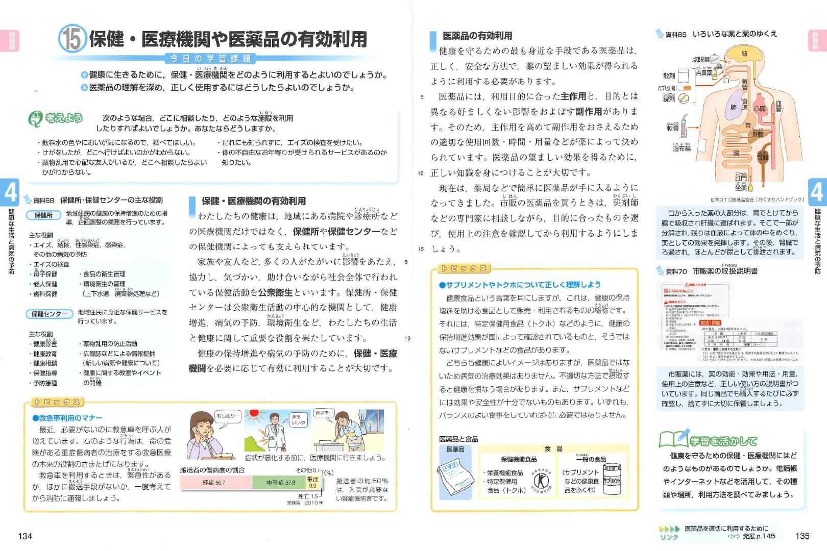 H24中学校保健体育｜p.134-p.135