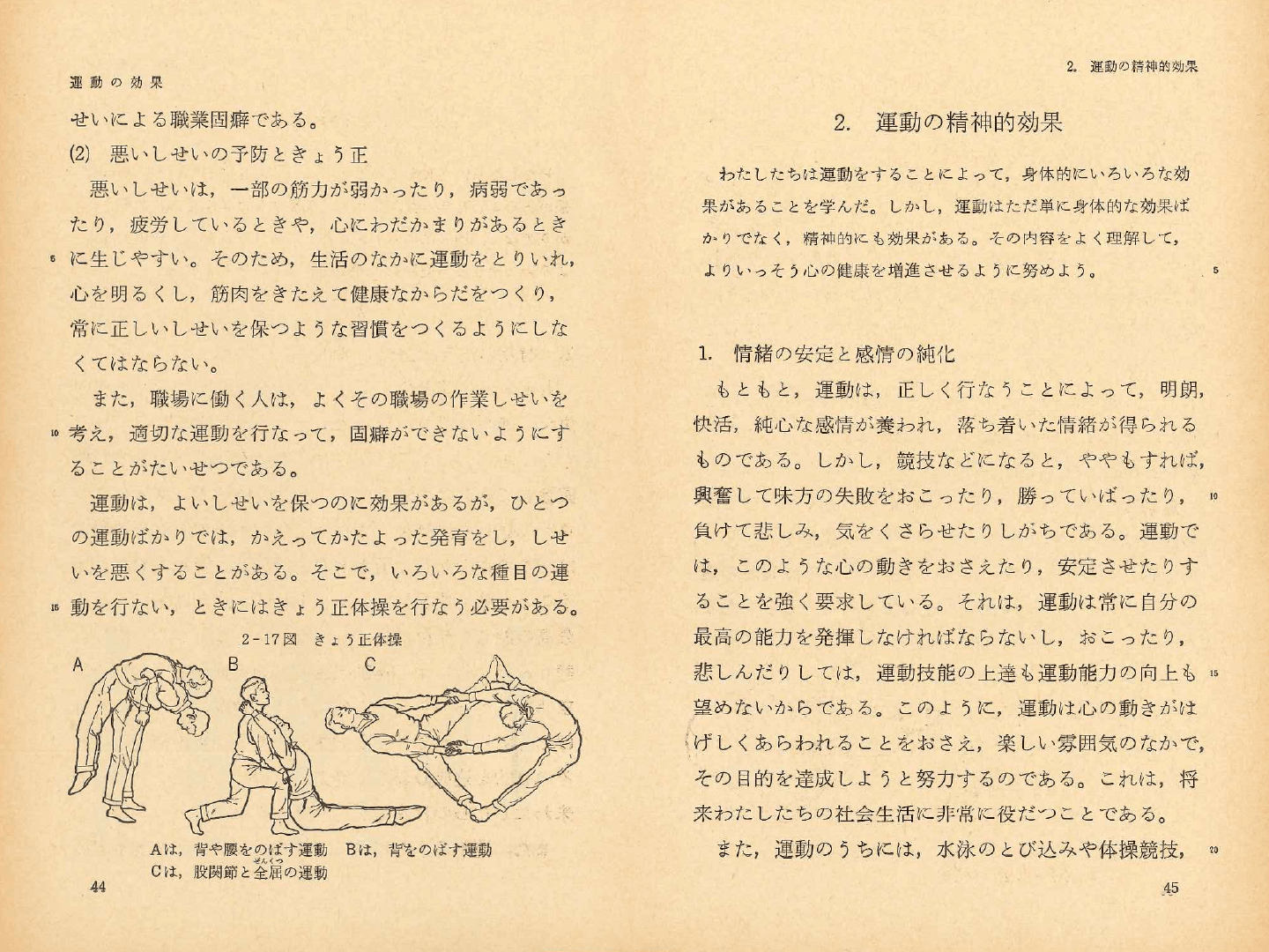 S37中学校保健体育｜p.44〜p.45