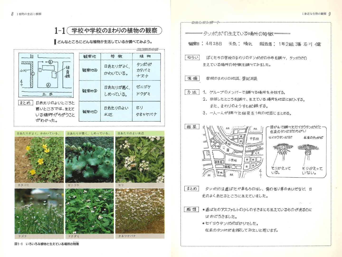 H5中学校理科２分野上｜p.8-p.9