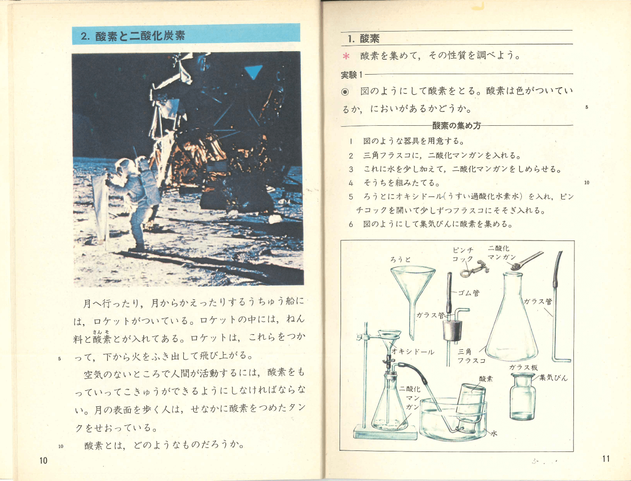 昭和46年版 小学校新理科５年１p.10-p.11