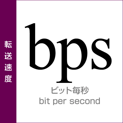 転送速度：ビット毎秒／bps／SI併用
