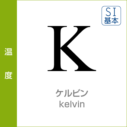 温度：ケルビン／Kelvin／SI基本