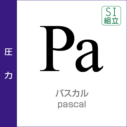 圧力：パスカル／Pascal／SI組立