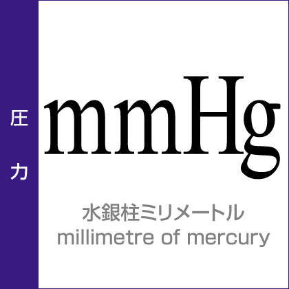 圧力：水銀柱ミリメートル／millimetre of mercury／非SI
