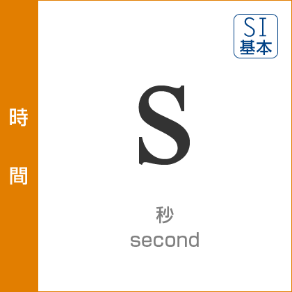 時間：秒／second／SI基本