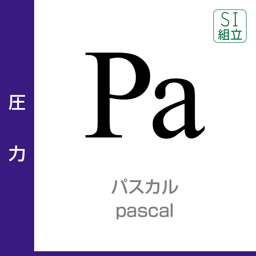 圧力：パスカル／Pascal／SI組立