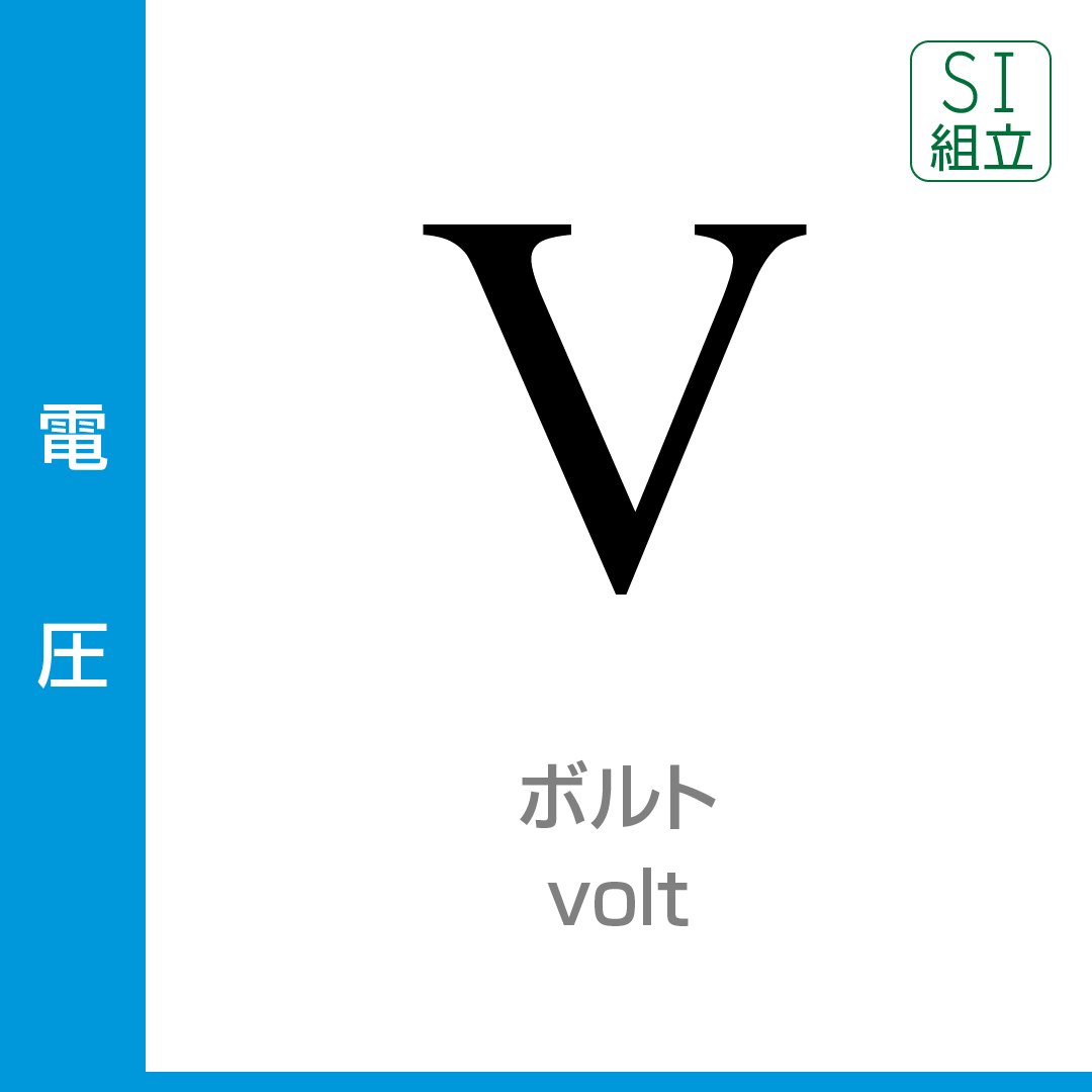 電圧：ボルト／Volt／SI組立