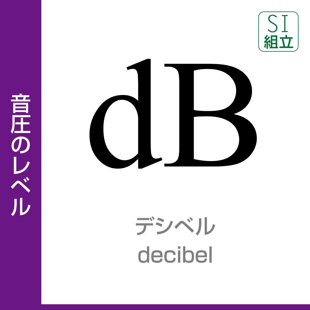 音圧のレベル：デシベル／decibel／SI併用