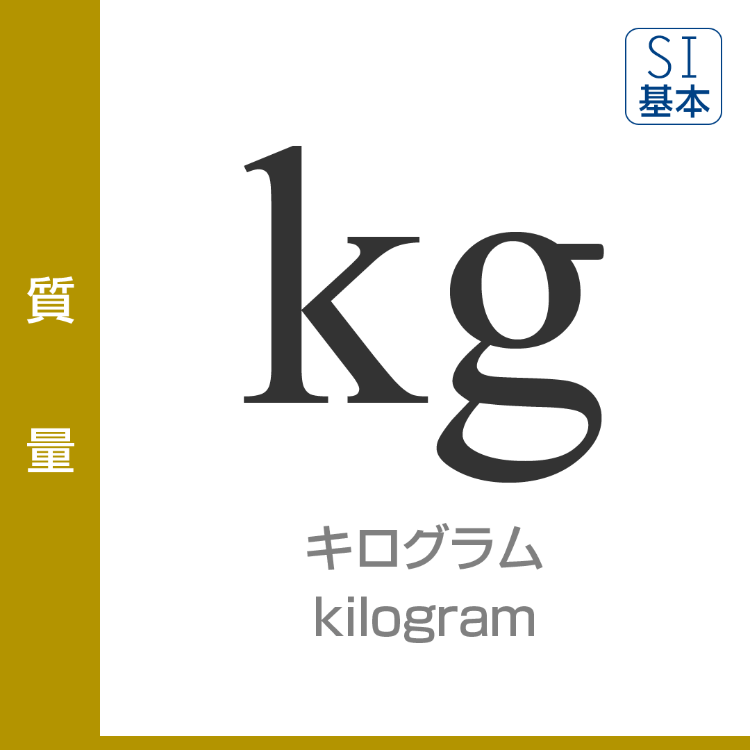 質量：キログラム／kilogram／SI基本