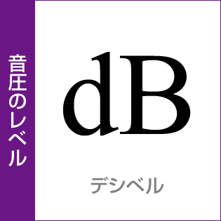 音圧のレベル：デシベル