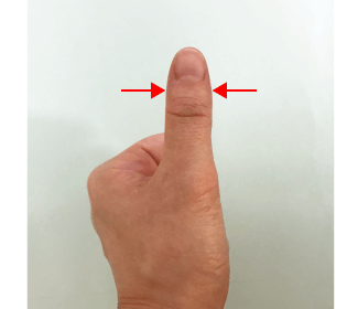 親指の幅イメージ