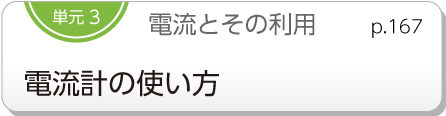 単元3　電流とその利用　電流計の使い方　p.167